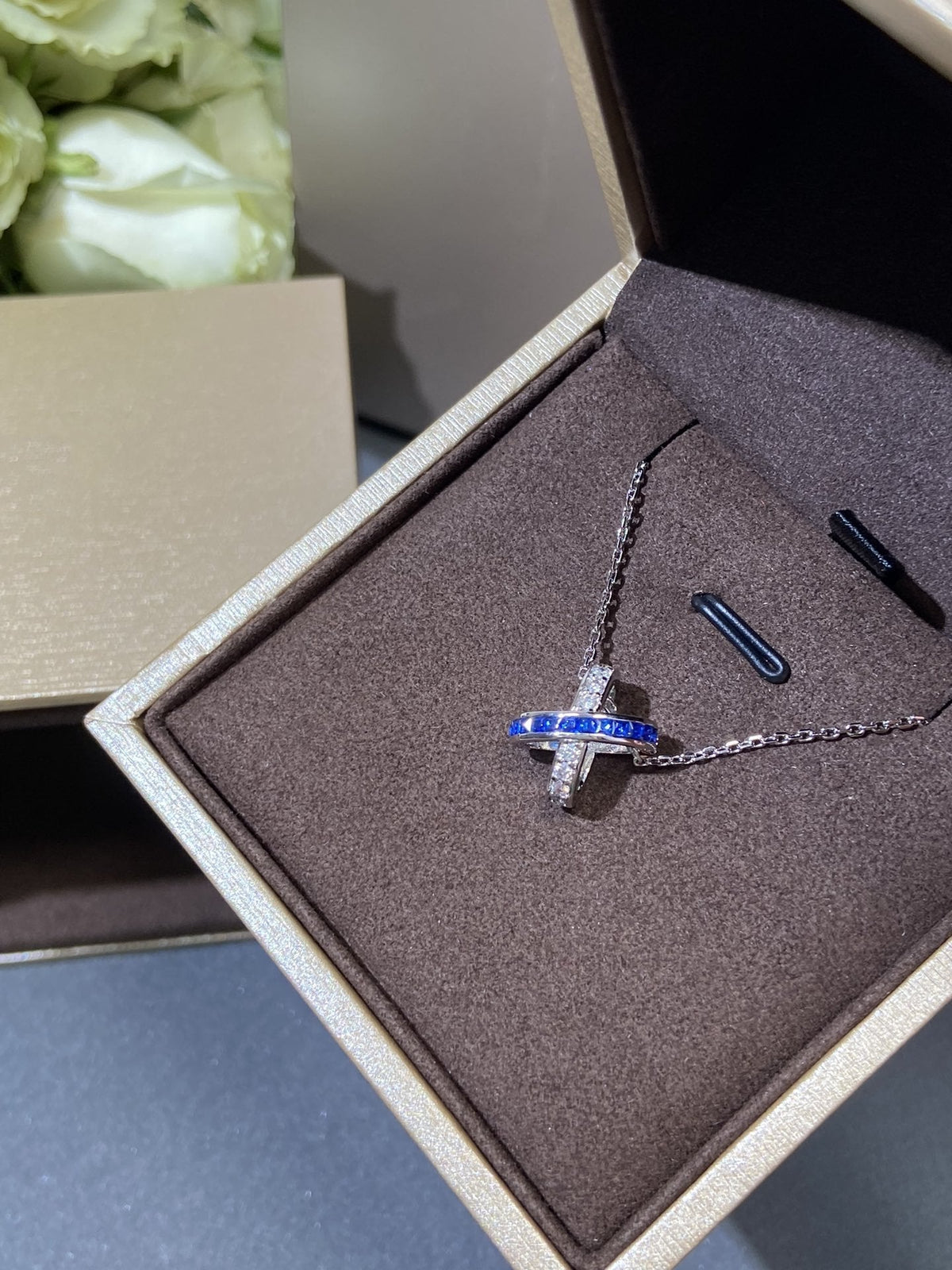 [Triumph Jewelry]LIENS DIAMOND SILVER NECKLACE