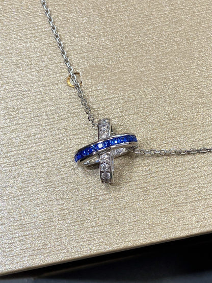 [Triumph Jewelry]LIENS DIAMOND SILVER NECKLACE