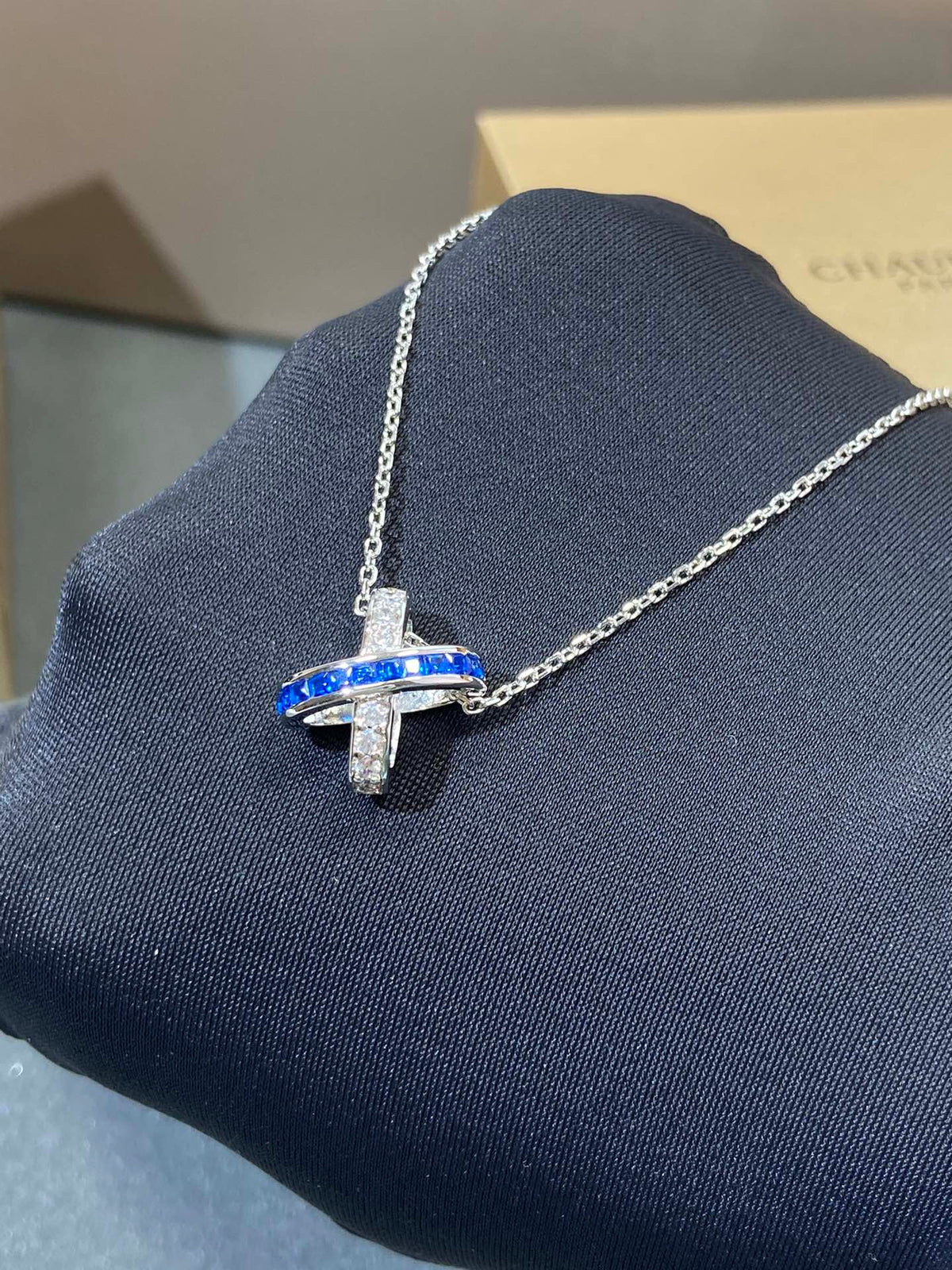 [Triumph Jewelry]LIENS DIAMOND SILVER NECKLACE