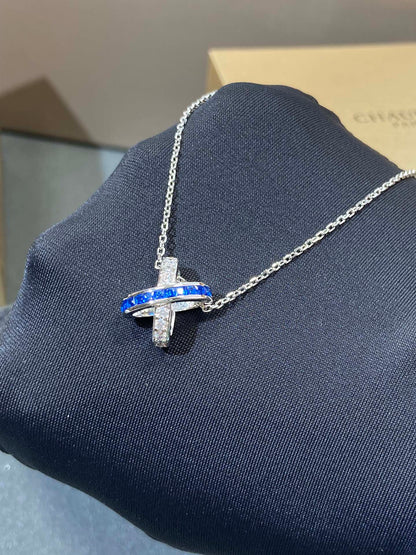 [Triumph Jewelry]LIENS DIAMOND SILVER NECKLACE
