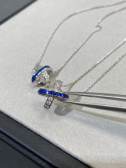 [Triumph Jewelry]LIENS DIAMOND SILVER NECKLACE