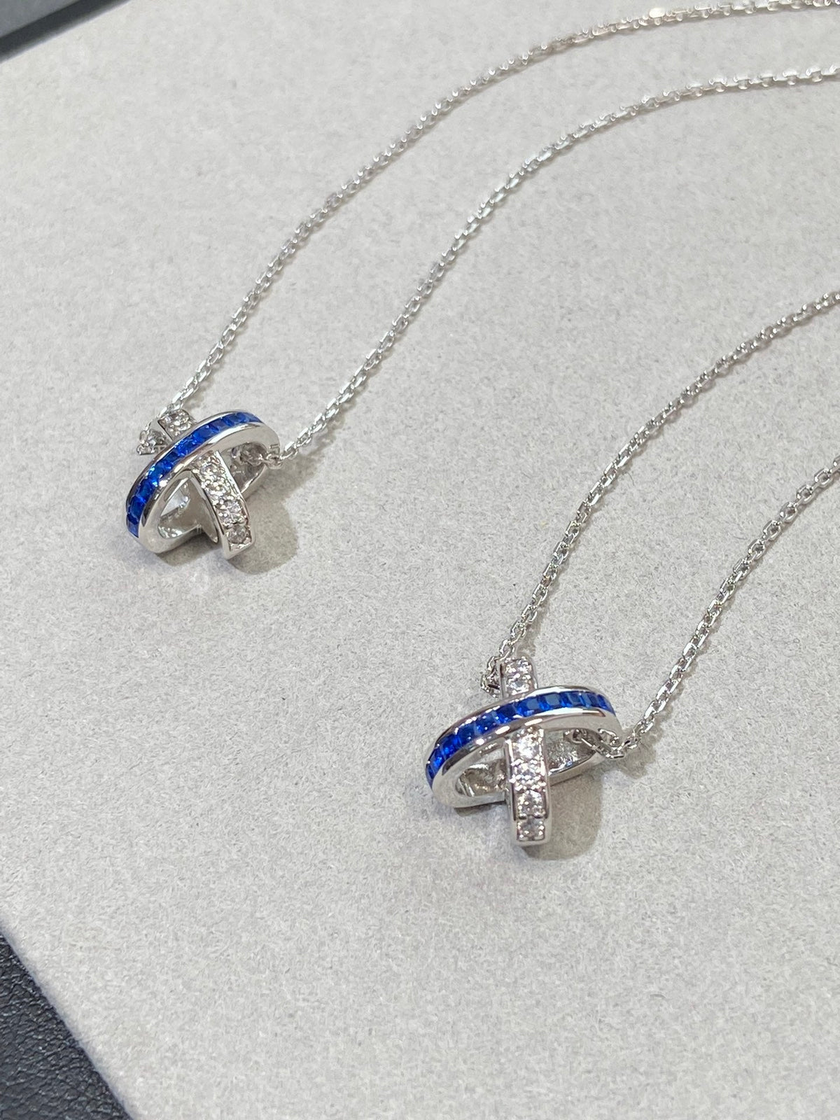 [Triumph Jewelry]LIENS DIAMOND SILVER NECKLACE