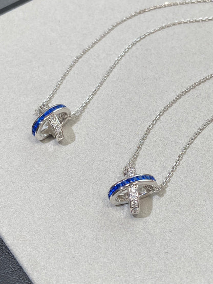 [Triumph Jewelry]LIENS DIAMOND SILVER NECKLACE