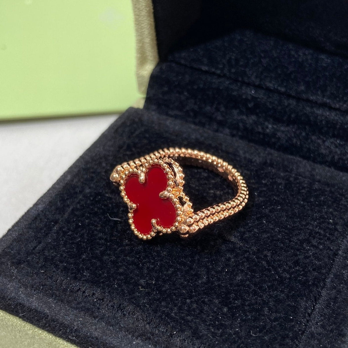 [Triumph Jewelry]CLOVER RIVERSIBLE ROSE GOLD RING