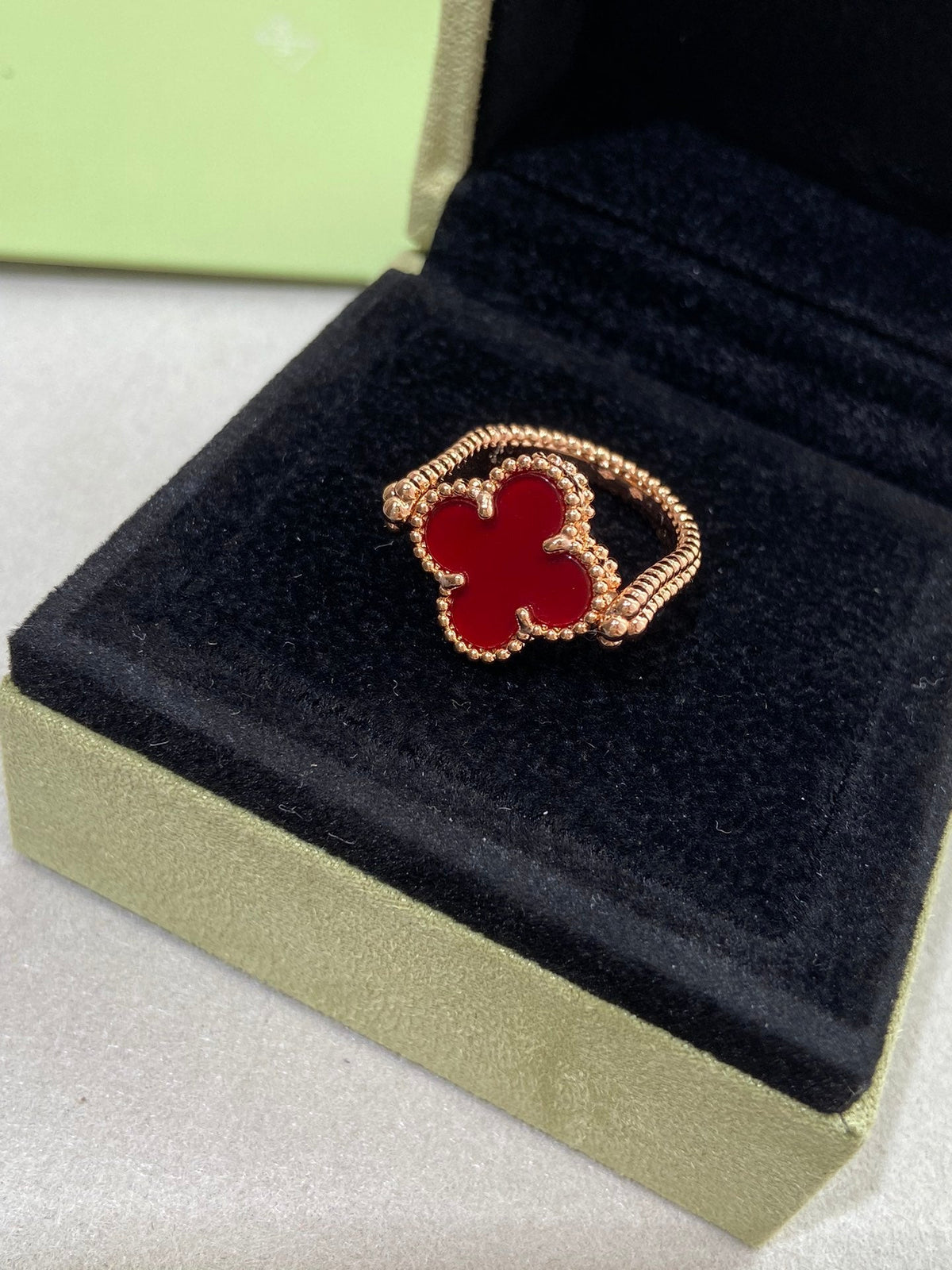 [Triumph Jewelry]CLOVER RIVERSIBLE ROSE GOLD RING