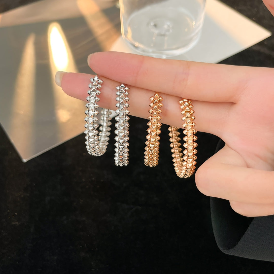 [Triumph Jewelry]CLASH HOOP LARGE EARRINGS