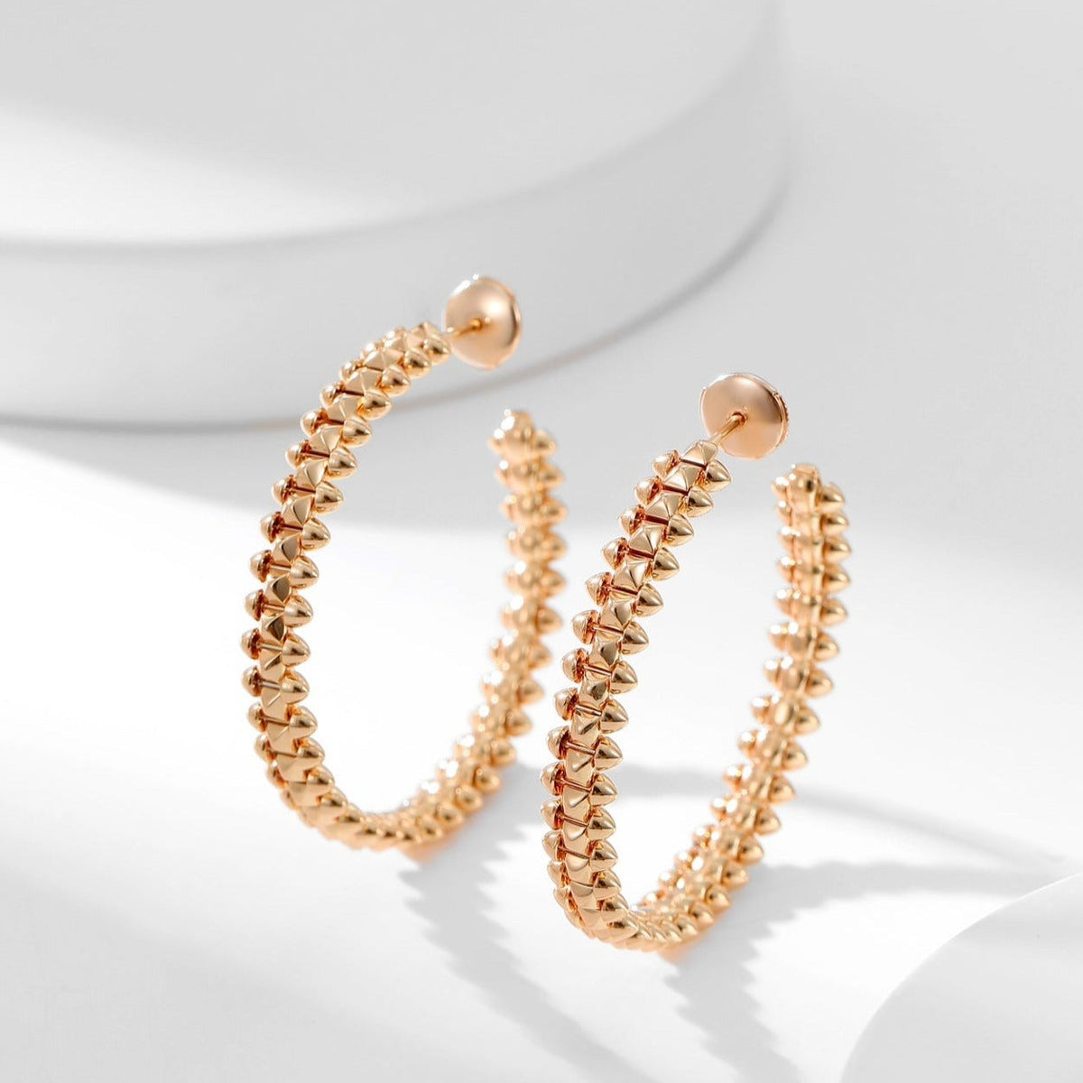 [Triumph Jewelry]CLASH HOOP LARGE EARRINGS