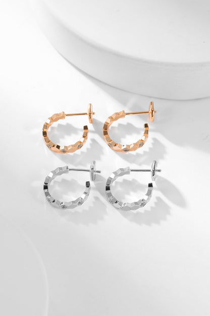 [Triumph Jewelry]BEE LOVE DIAMOND HOOP EARRINGS