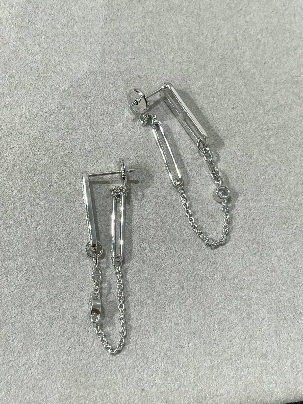 [Triumph Jewelry]CHAINE CHAOS DIAMOND DROP EARRINGS