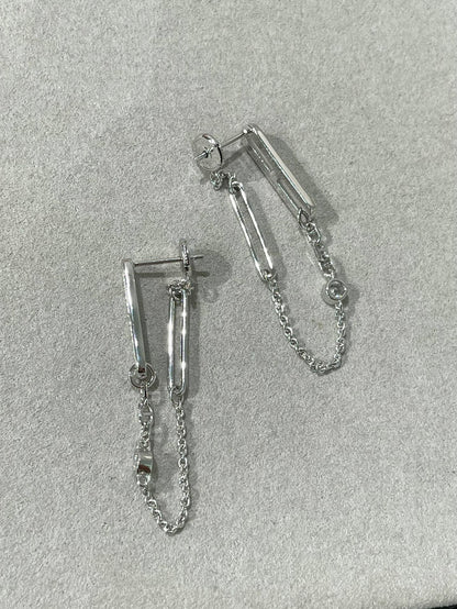 [Triumph Jewelry]CHAINE CHAOS DIAMOND DROP EARRINGS