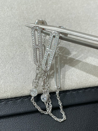 [Triumph Jewelry]CHAINE CHAOS DIAMOND DROP EARRINGS
