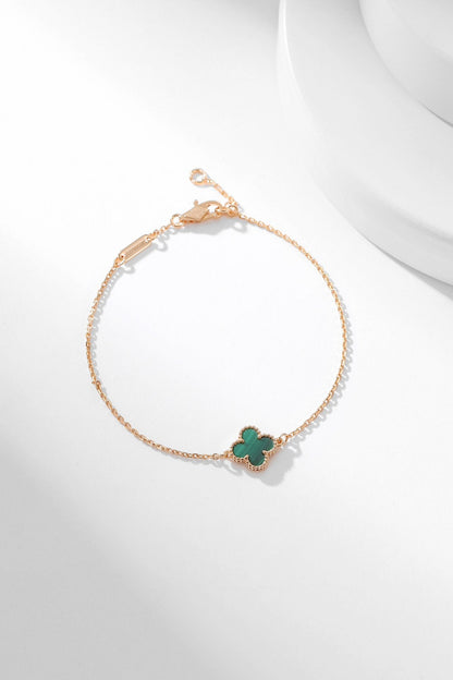 [Triumph Jewelry]CLOVER BRACELET MALACHITE 1 MOTIF