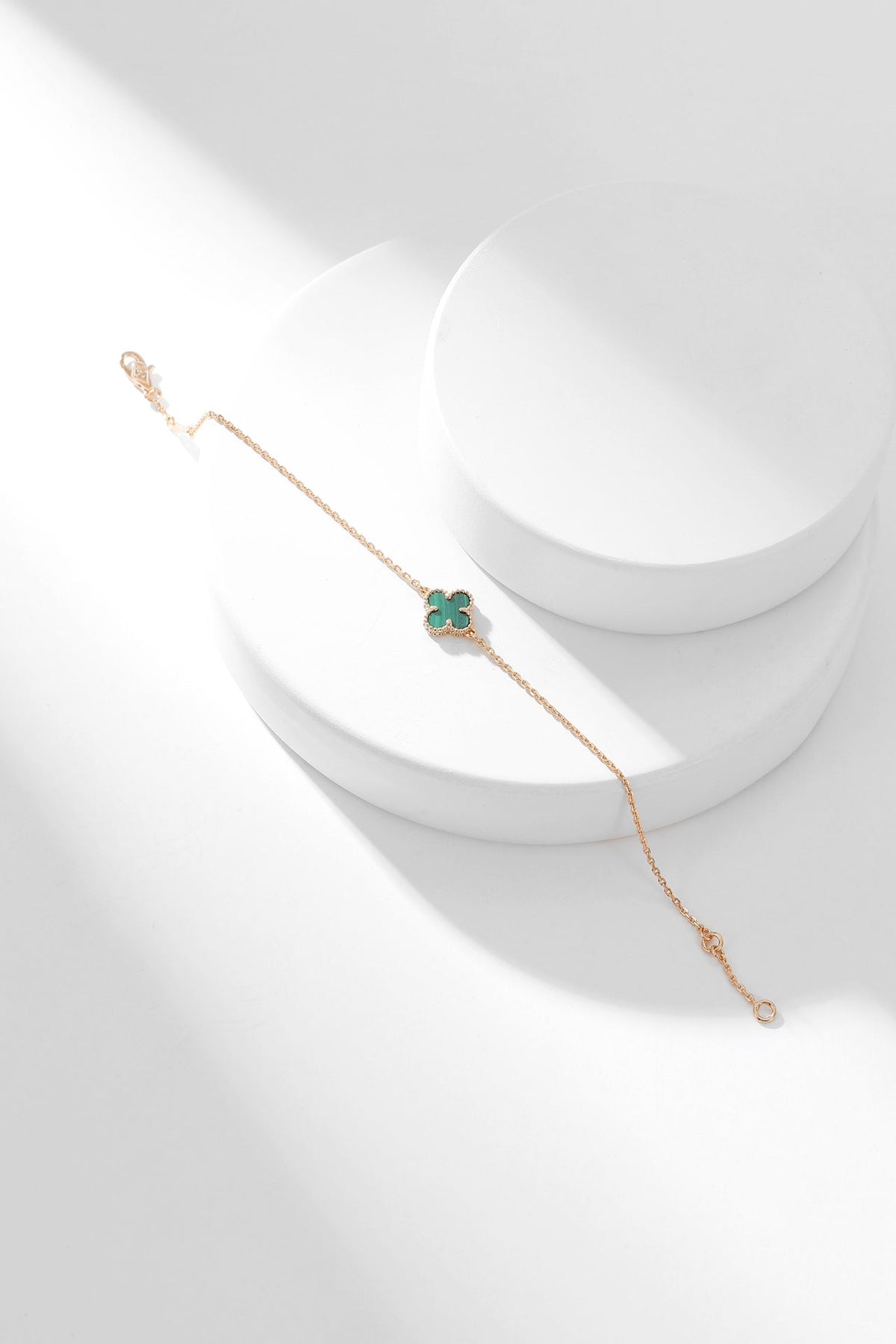 [Triumph Jewelry]CLOVER BRACELET MALACHITE 1 MOTIF