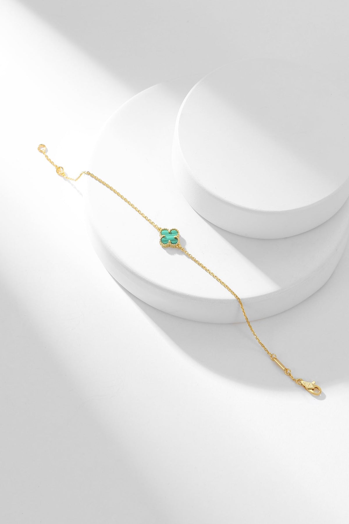 [Triumph Jewelry]CLOVER BRACELET MALACHITE 1 MOTIF