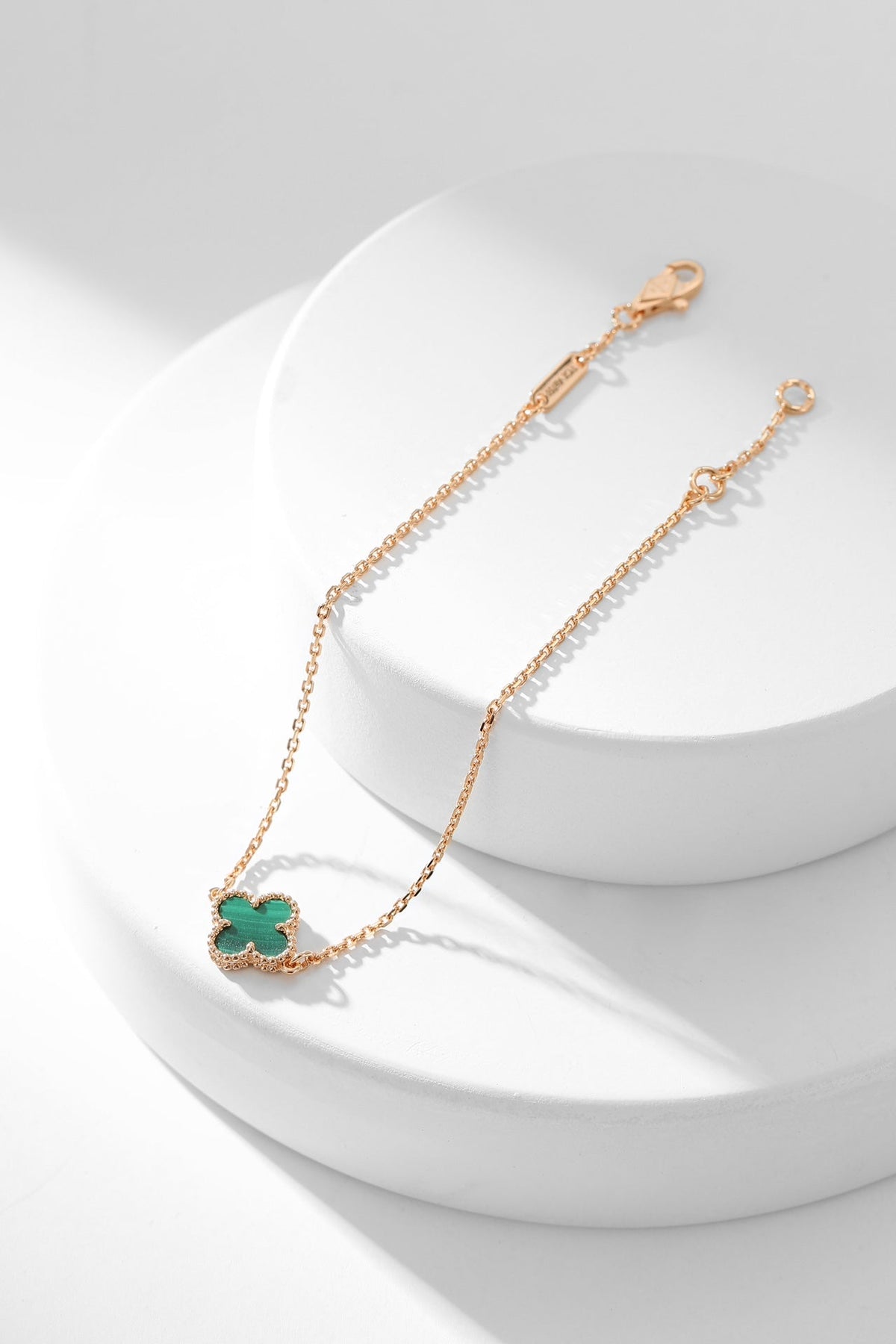 [Triumph Jewelry]CLOVER BRACELET MALACHITE 1 MOTIF