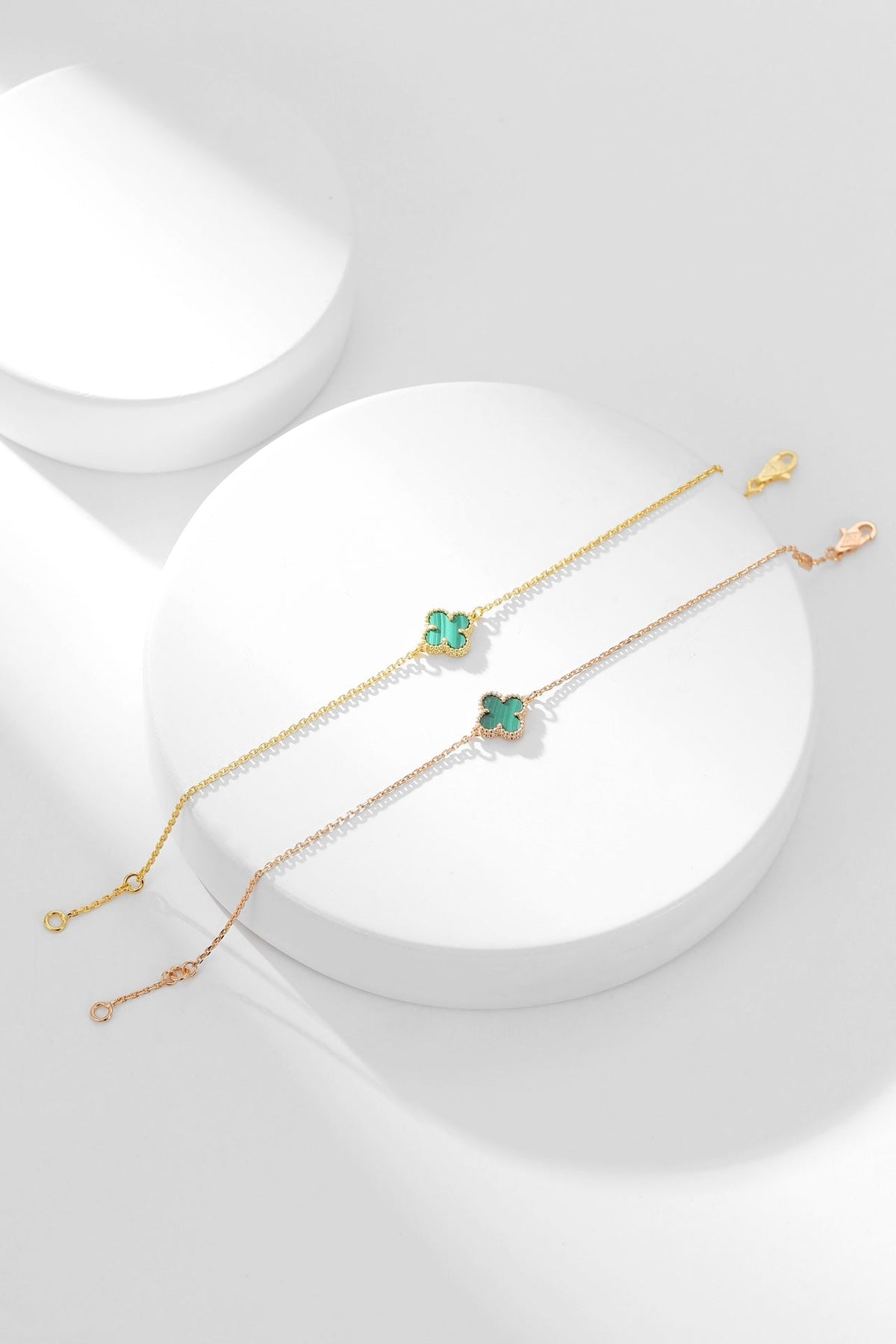 [Triumph Jewelry]CLOVER BRACELET MALACHITE 1 MOTIF