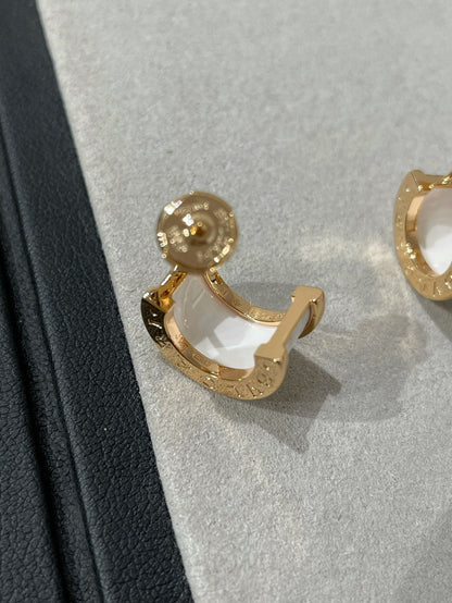 [Triumph Jewelry]ZERO 1 PINK GOLD CERAMIC EARRINGS
