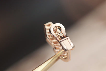 [Triumph Jewelry]SERPENT PINK GOLD DIAMOND EARRINGS