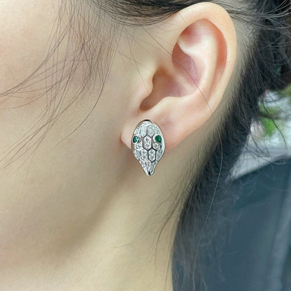 [Triumph Jewelry]SERPENT DIAMOND STUD EARRINGS