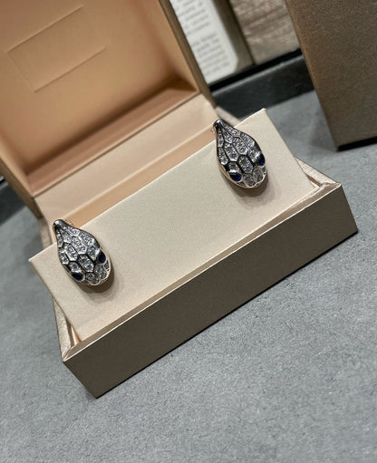 [Triumph Jewelry]SERPENT DIAMOND STUD EARRINGS