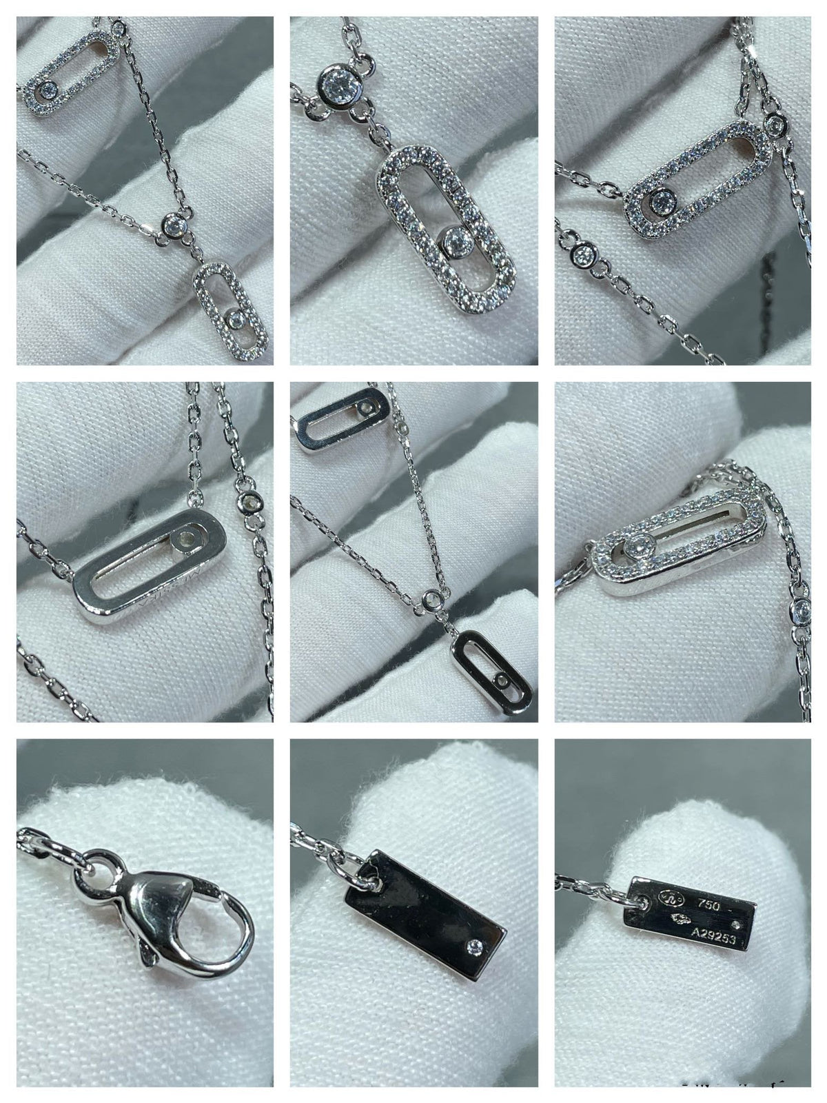 [Triumph Jewelry]MOVE 2 ROW DIAMOND NECKLACE