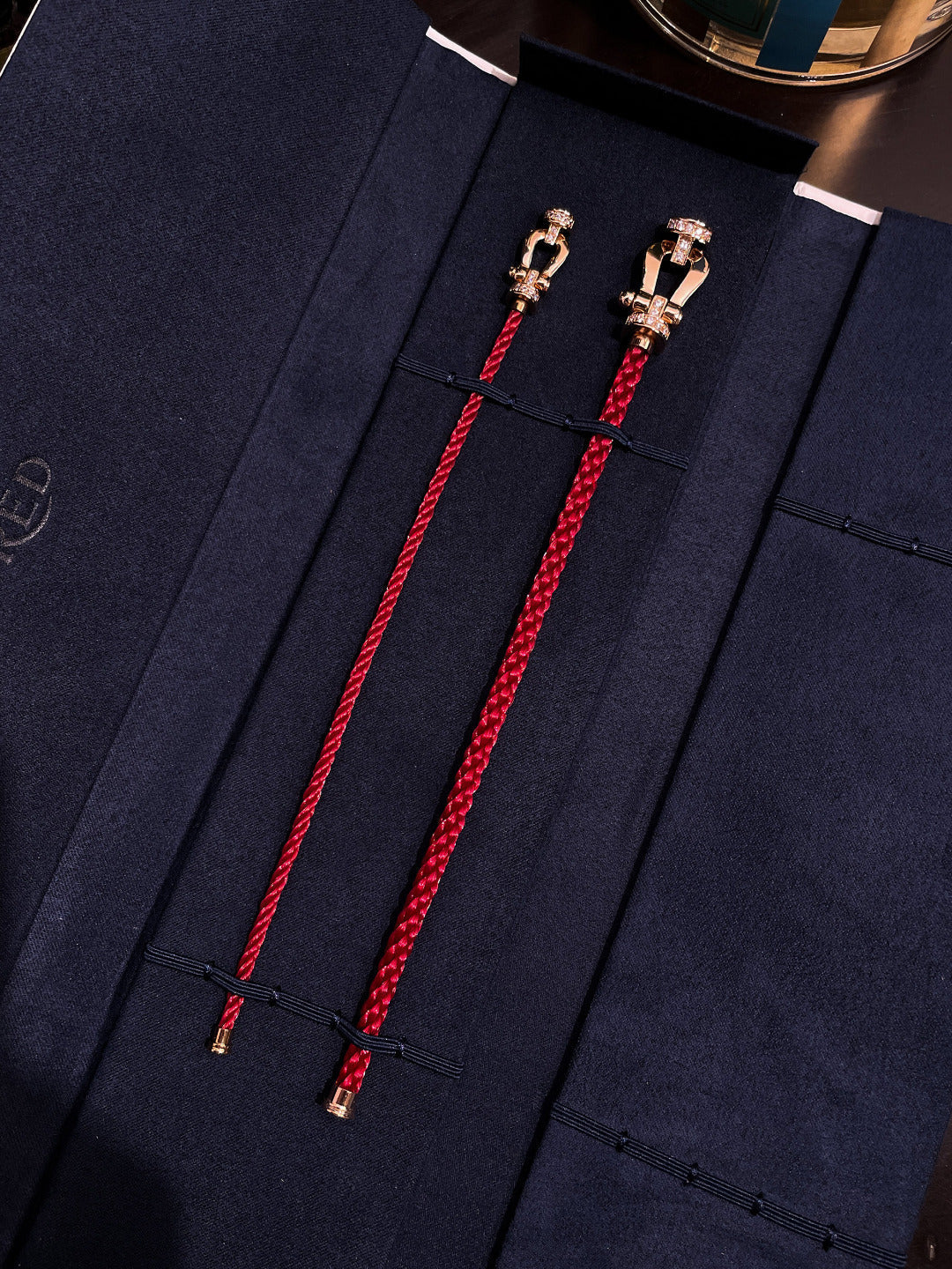 [Triumph Jewelry]FORCE 10 HALF DIAMOND PINK GOLD RED CORDERI LARGE AND MEDIUM MODEL