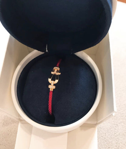 [Triumph Jewelry]FORCE 10 HALF DIAMOND PINK GOLD RED CORDERI LARGE AND MEDIUM MODEL