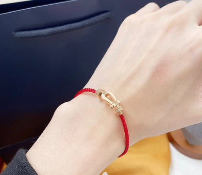 [Triumph Jewelry]FORCE 10 HALF DIAMOND PINK GOLD RED CORDERI LARGE AND MEDIUM MODEL