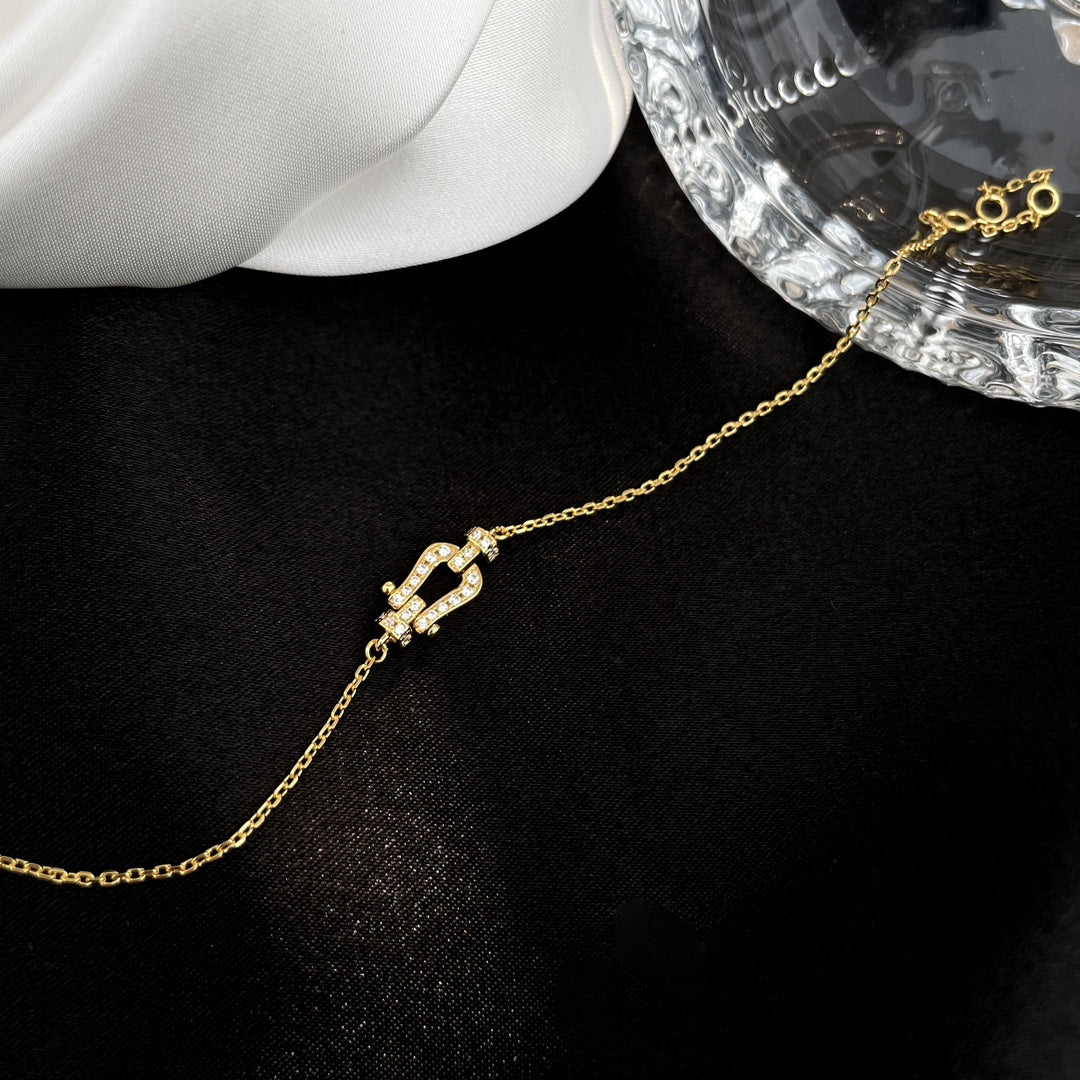 [Triumph Jewelry]FORCE 10 FULL DIAMOND BUCKLE CHAIN LINK MINI MODEL