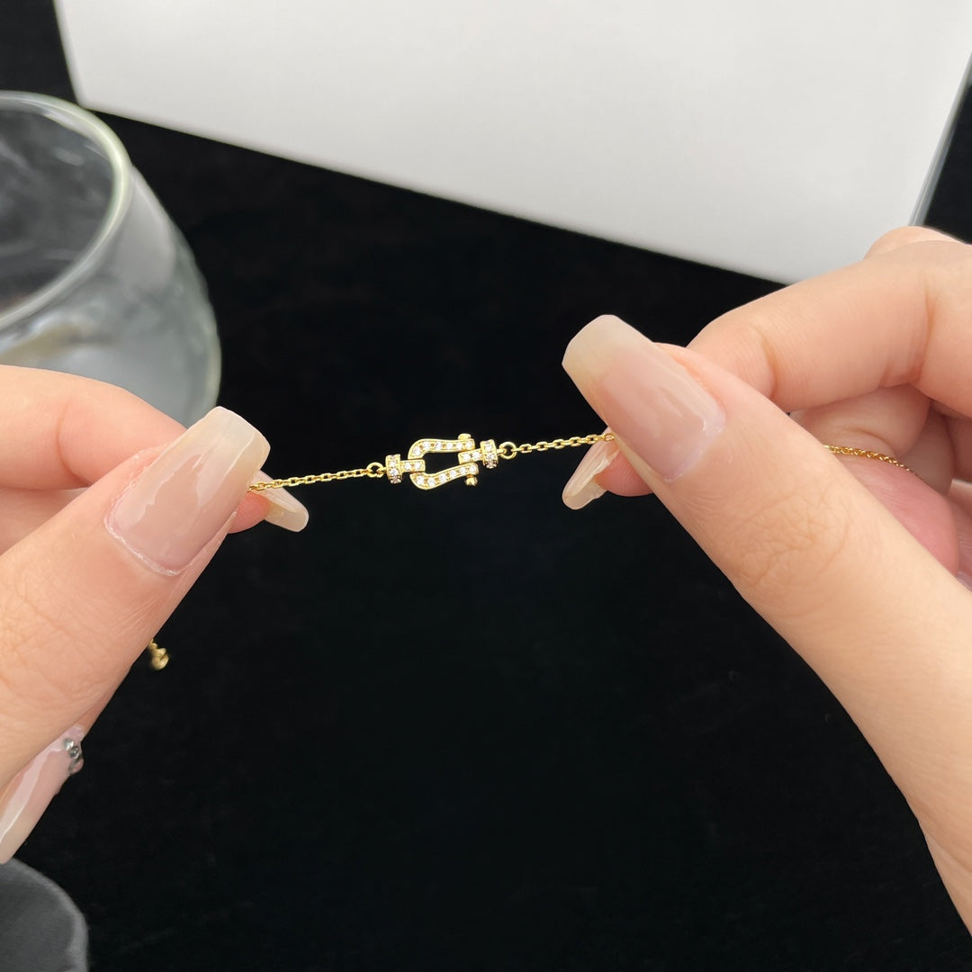 [Triumph Jewelry]FORCE 10 FULL DIAMOND BUCKLE CHAIN LINK MINI MODEL
