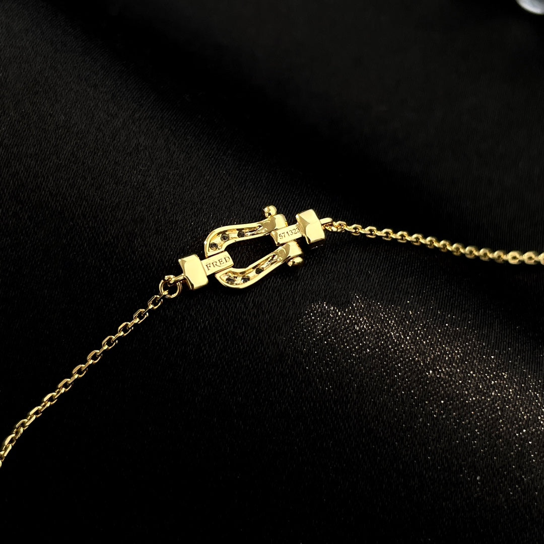 [Triumph Jewelry]FORCE 10 FULL DIAMOND BUCKLE CHAIN LINK MINI MODEL