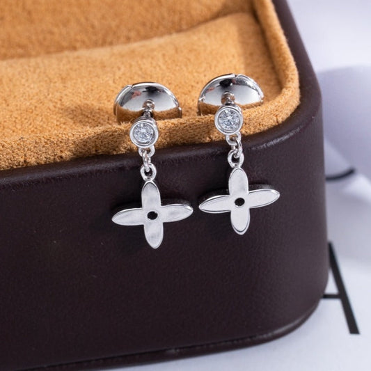 [Triumph Jewelry]VIDYLLE SILVER DIAMOND MINI DROP EARRINGS