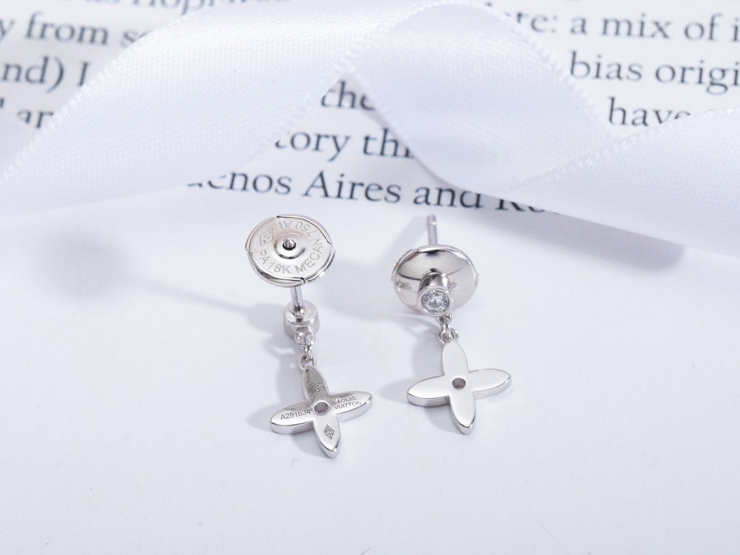 [Triumph Jewelry]VIDYLLE SILVER DIAMOND MINI DROP EARRINGS