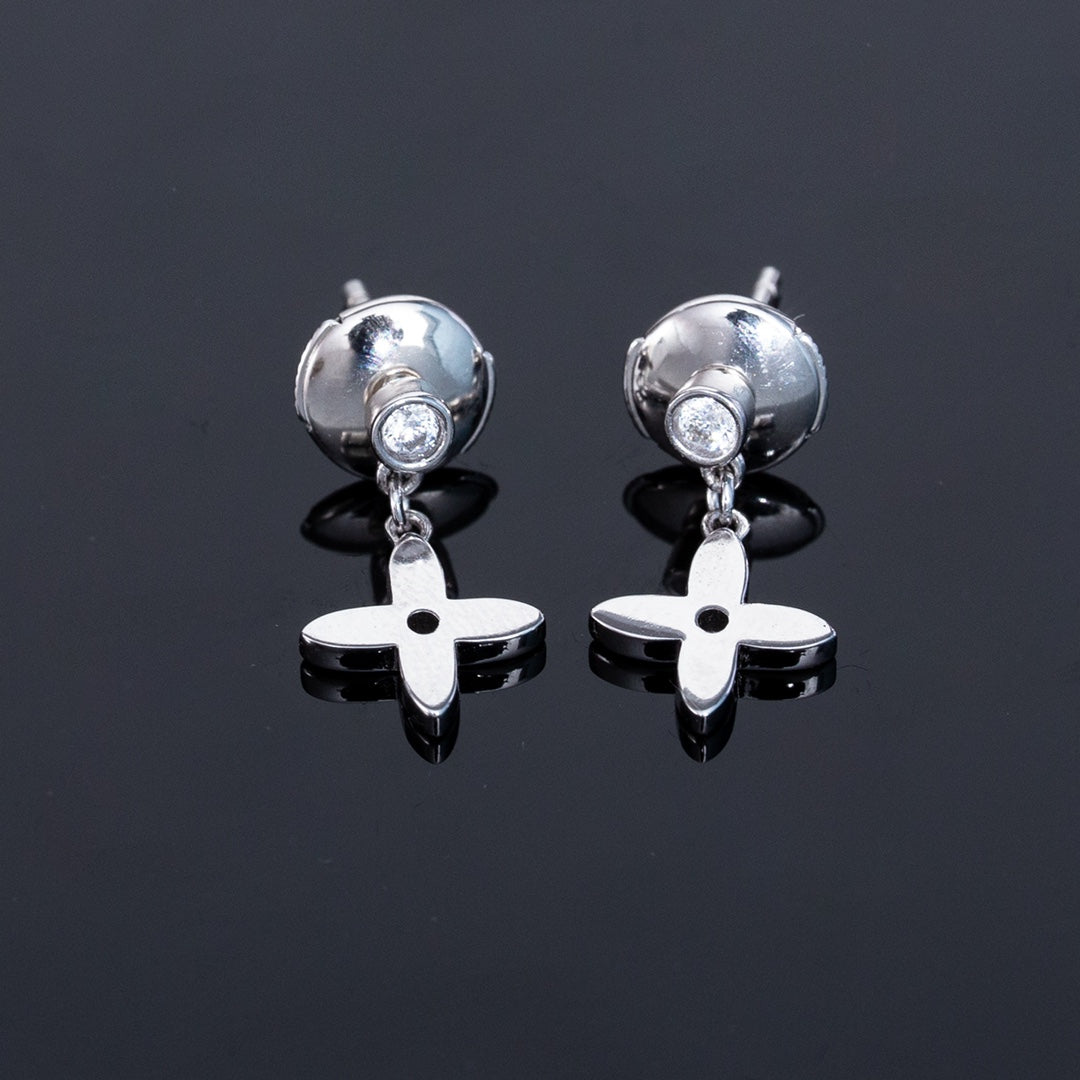 [Triumph Jewelry]VIDYLLE SILVER DIAMOND MINI DROP EARRINGS