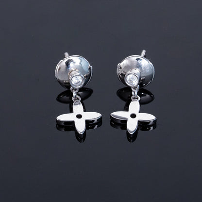 [Triumph Jewelry]VIDYLLE SILVER DIAMOND MINI DROP EARRINGS