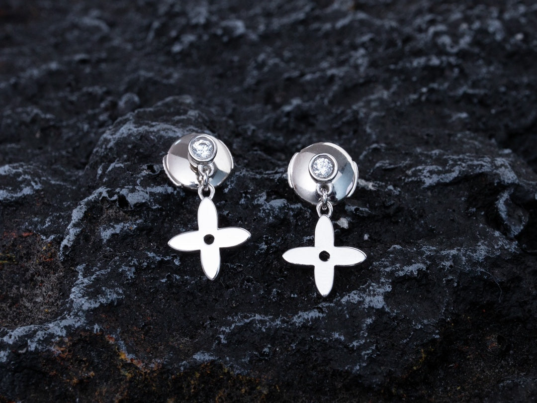 [Triumph Jewelry]VIDYLLE SILVER DIAMOND MINI DROP EARRINGS