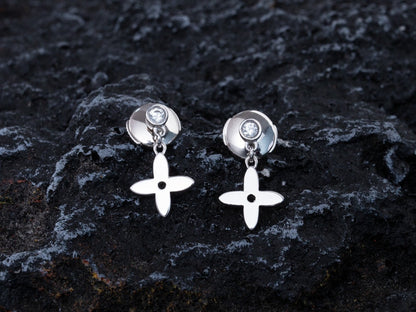 [Triumph Jewelry]VIDYLLE SILVER DIAMOND MINI DROP EARRINGS