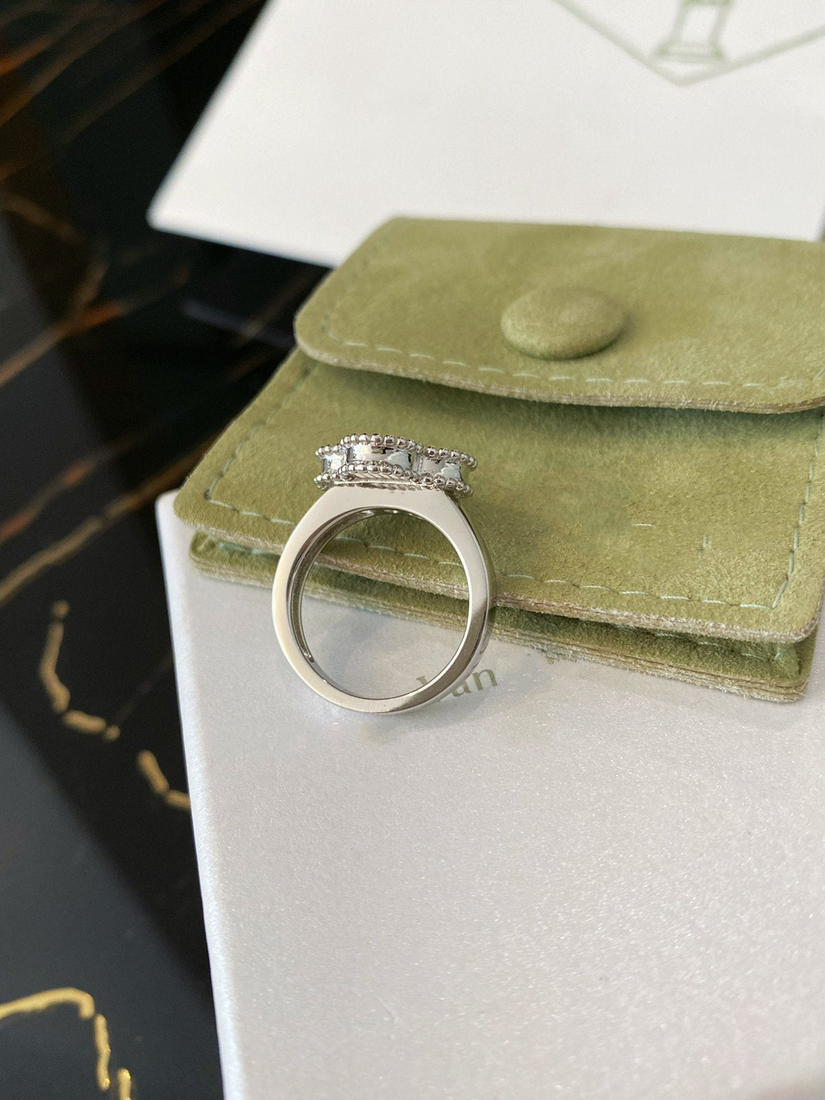 [Triumph Jewelry]CLOVER SILVER RING