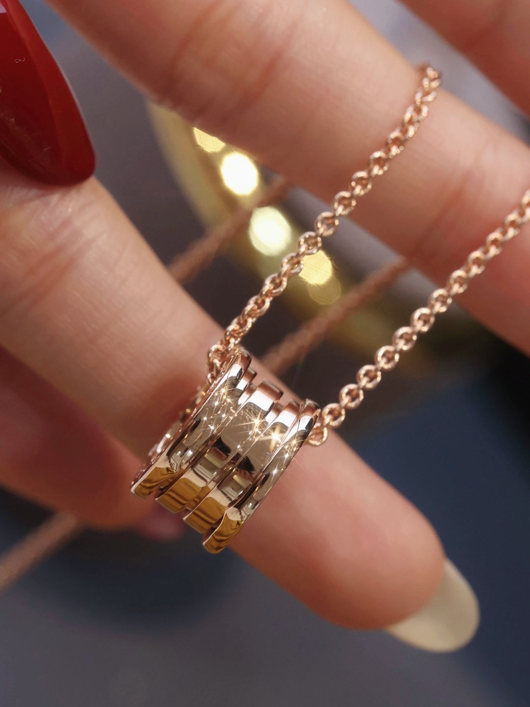 [Triumph Jewelry]ZERO 1 PINK GOLD NECKLACE