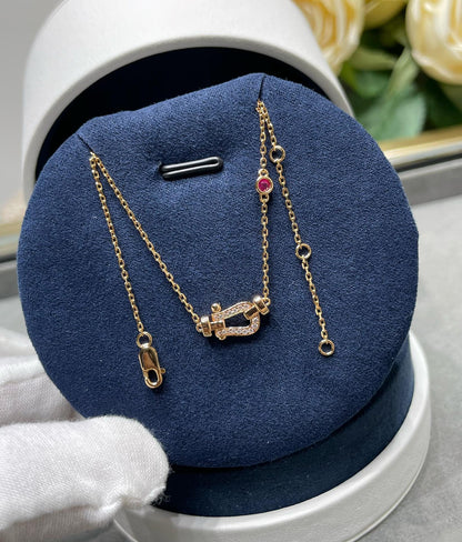[Triumph Jewelry]FORCE 10 DIAMOND PINK GOLD NECKLACE
