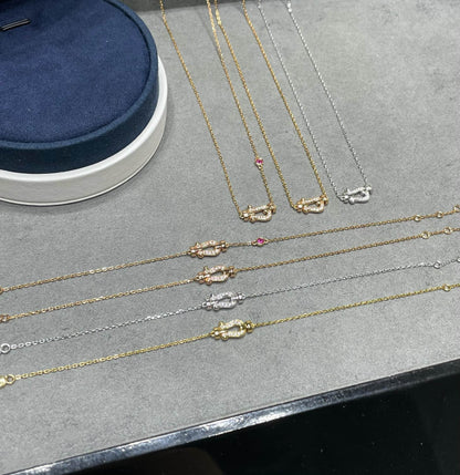 [Triumph Jewelry]FORCE 10 DIAMOND PINK GOLD NECKLACE