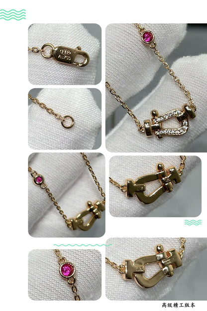 [Triumph Jewelry]FORCE 10 DIAMOND PINK GOLD NECKLACE
