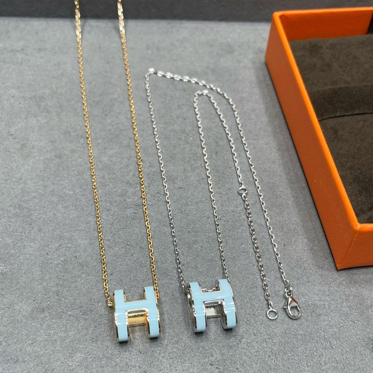 [Triumph Jewelry]POP H SKY BLUE NECKLACE