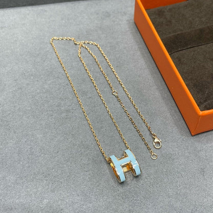 [Triumph Jewelry]POP H SKY BLUE NECKLACE