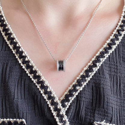 [Triumph Jewelry]ZERO 1 DIAMOND CERAMIC NECKLACE