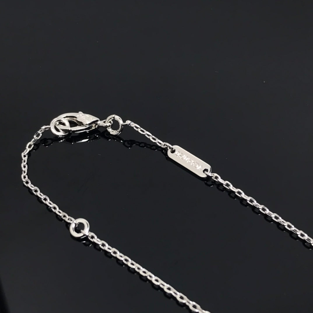 [Triumph Jewelry]CLOVER PIETERSITE SILVER LONG NECKLACE