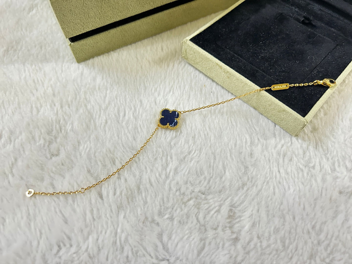 [Triumph Jewelry]CLOVER 1 MOTIF PIETERSITE BRACELET
