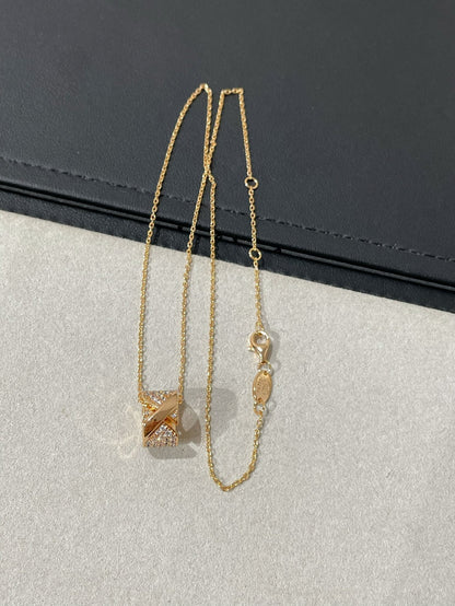 [Triumph Jewelry]LIENS EVIDENCE DIAMOND PAVED NECKLACE