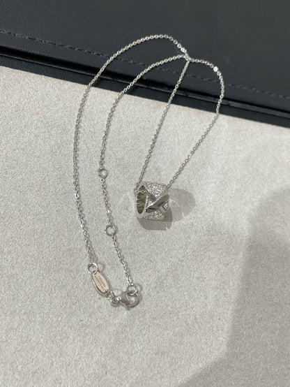 [Triumph Jewelry]LIENS EVIDENCE DIAMOND PAVED NECKLACE