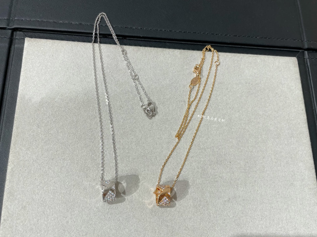 [Triumph Jewelry]LIENS EVIDENCE DIAMOND PAVED NECKLACE